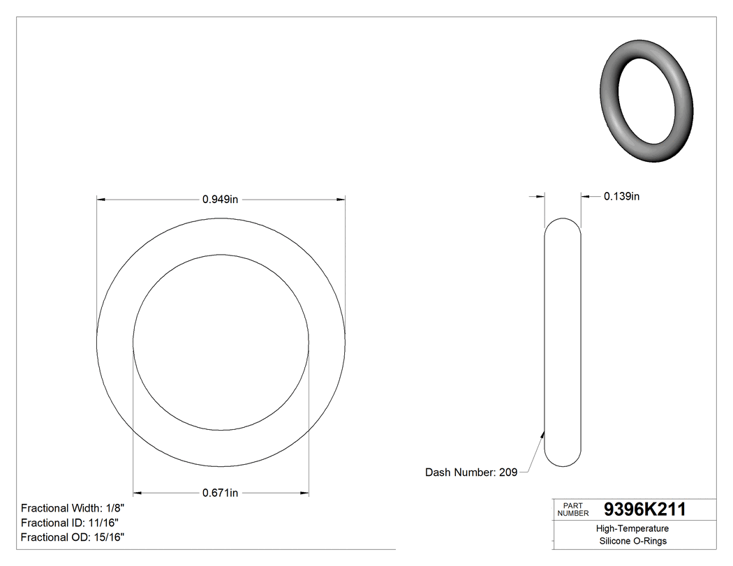 Technical drawing - 9396K211